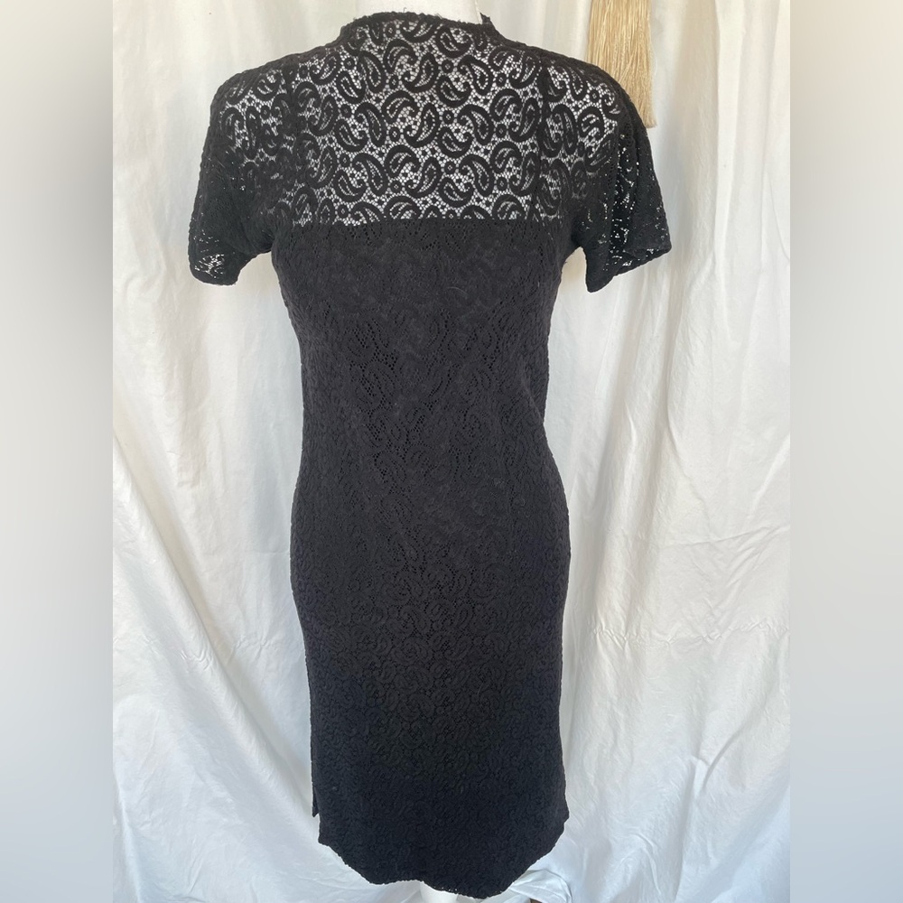 True Vintage Black Lace Dress